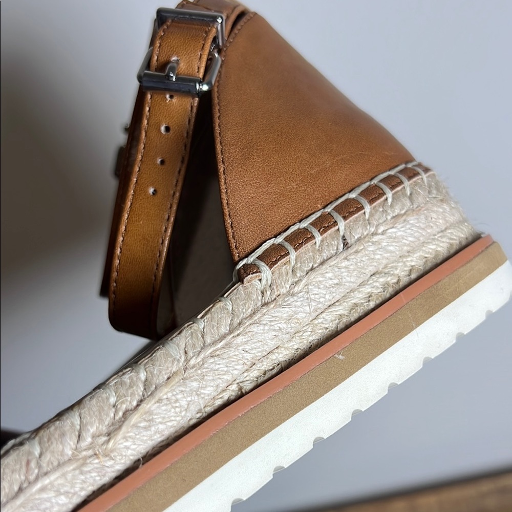 Vince Camuto Brown and Taupe Espadrille Sandals, Women’s 8 - Picture 6 of 9
